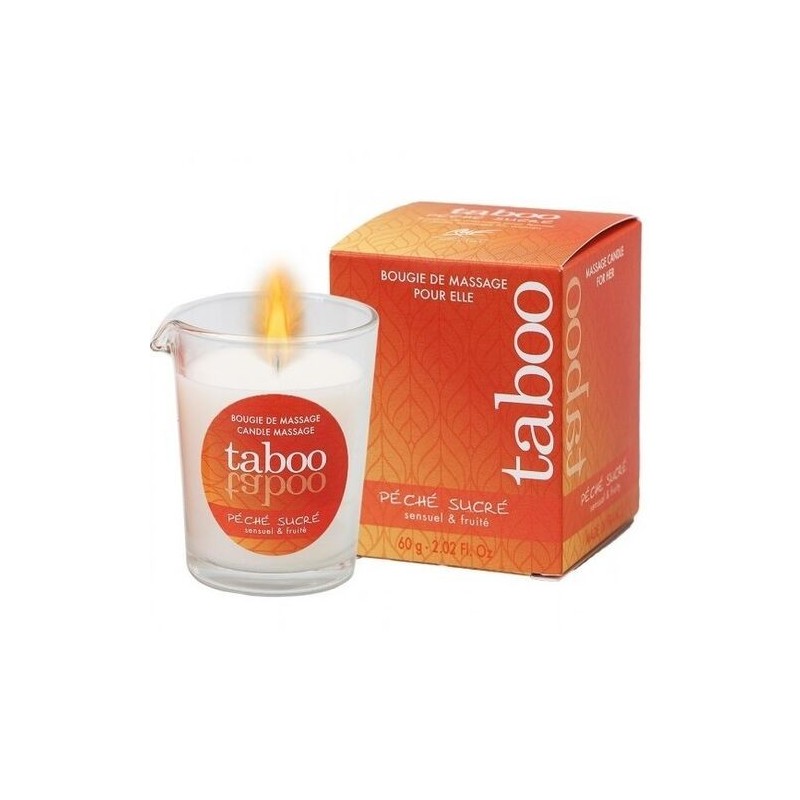 Bougie de massage pêche Taboo Ruf