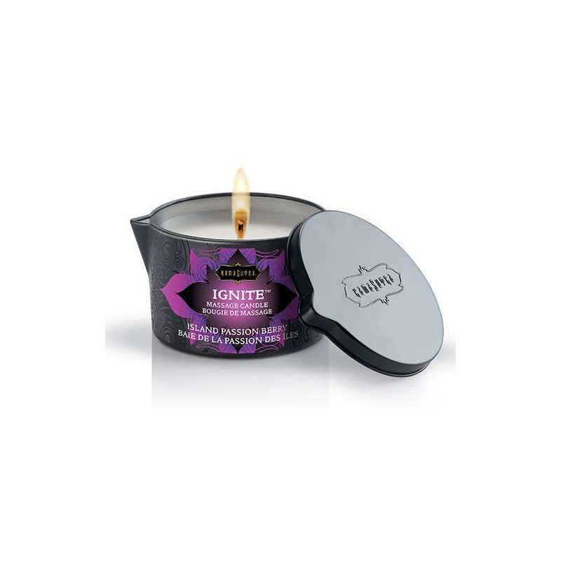 Bougie de massage fruits des bois Kamasutra