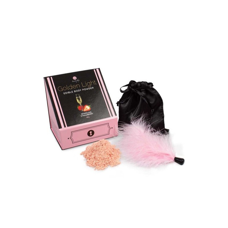 Poudre comestible fraise aphrodisiaque Secretplay