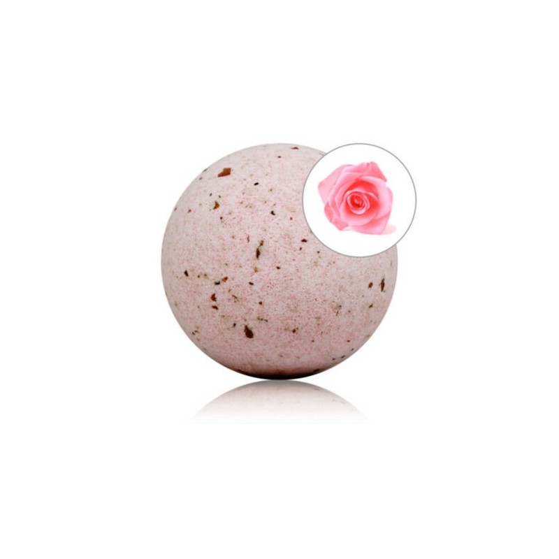 Bombe de bain rose et pétales de rose Taloka