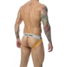 Jockstrap rayures noir orange MOB