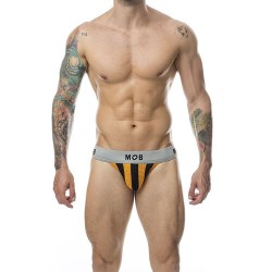 Jockstrap rayures noir...