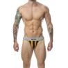 Jockstrap rayures noir orange MOB