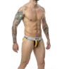 Jockstrap rayures noir orange MOB