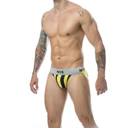 Jockstrap rayures noir jaune MOB