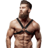 Harnais éco cuir poitrine croisé avec boucle