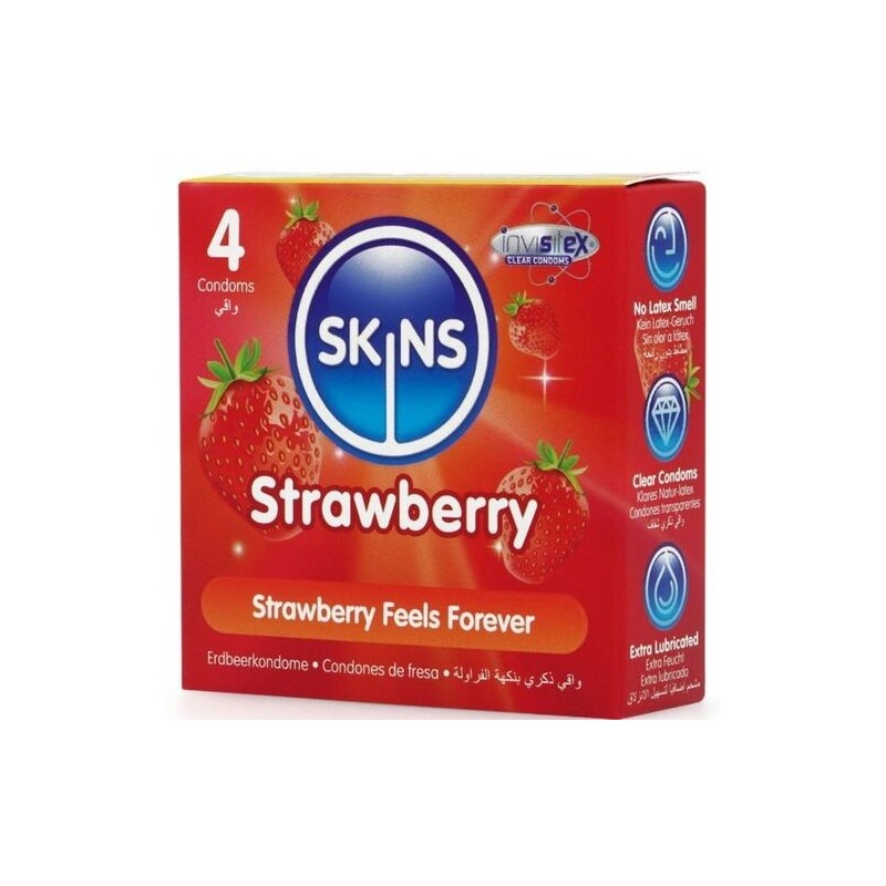 Préservatifs Fraise Premium Skins