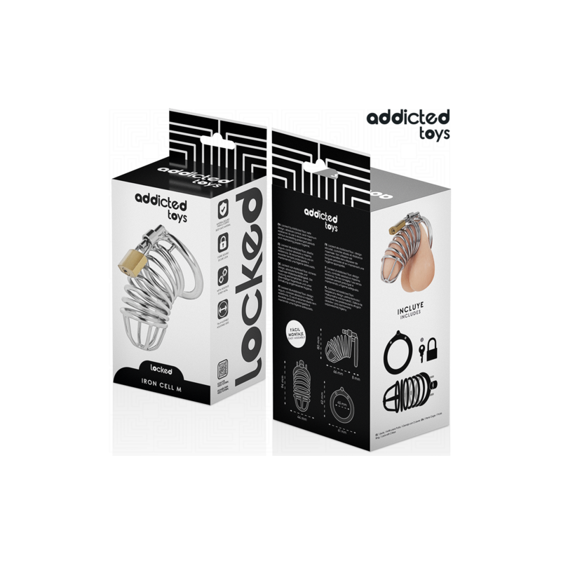 Cage de Chasteté M en métal Addicted Toys
