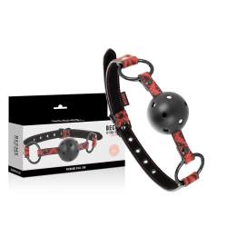 Bâillon en cuir végétalien Edition rouge Begme