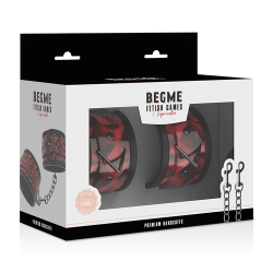 Menottes Premium Doublées Edition rouge Begme