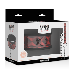 Collier Premium Doublé Edition rouge Begme