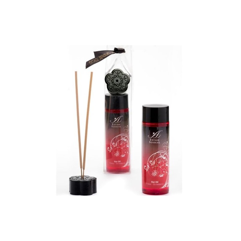 Huile stimulante Chaleur Fraise Extase Sensual