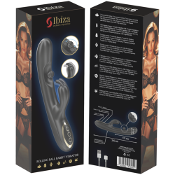 Vibrateur Rabbit avec perle roulante Ibiza