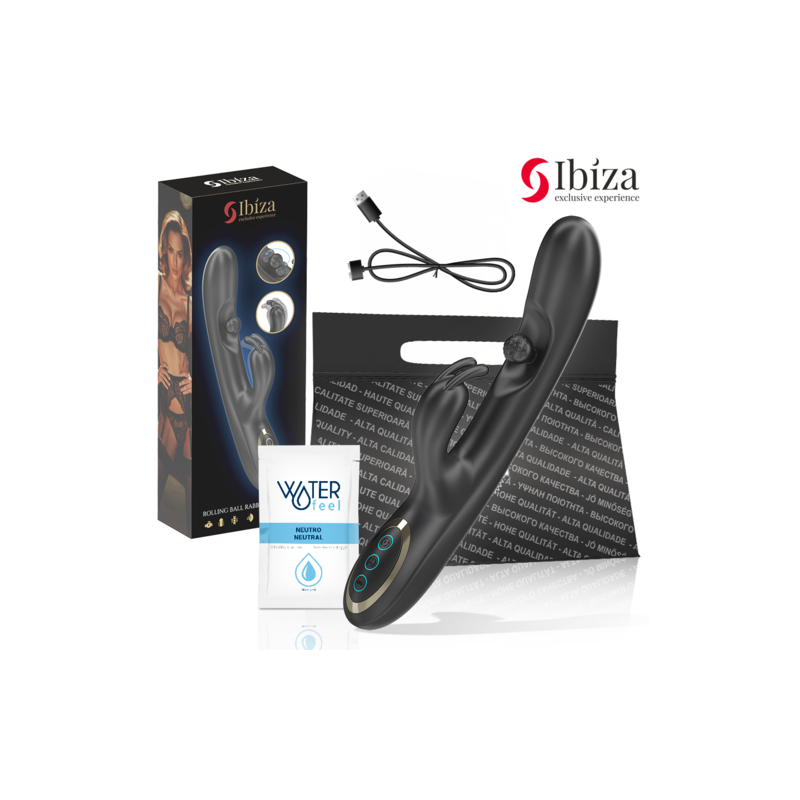 Vibrateur Rabbit avec perle roulante Ibiza