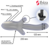 Vibrateur effet poussant et mordant Ibiza