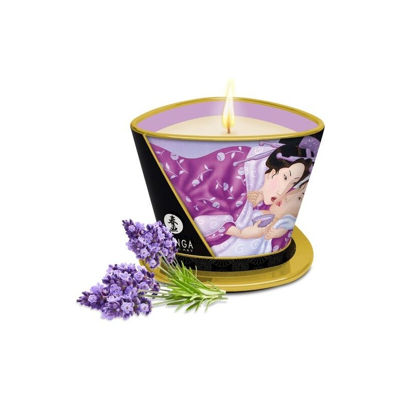 Bougie de massage lavande Shunga