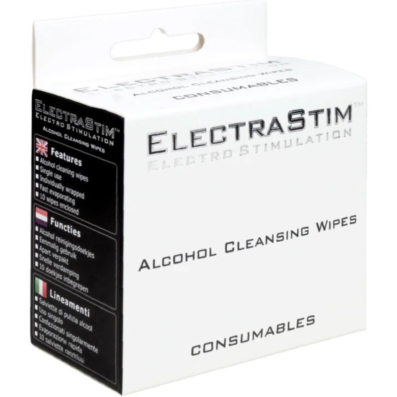 Lingettes nettoyantes à l'alcool Electrastim