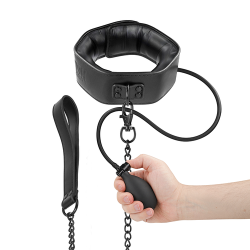 Collier gonflable avec chaine Fetish Fantasy