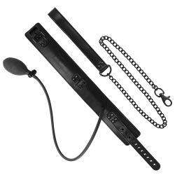 Collier gonflable avec chaine Fetish Fantasy