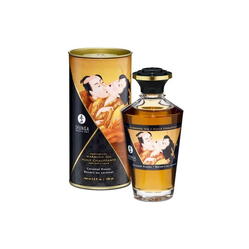Huile de massage effet chaud caramel Shunga