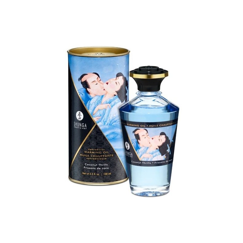 Huile de massage effet chaud coco Shunga