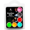 Set de 6 boules brésiliennes effet mix
