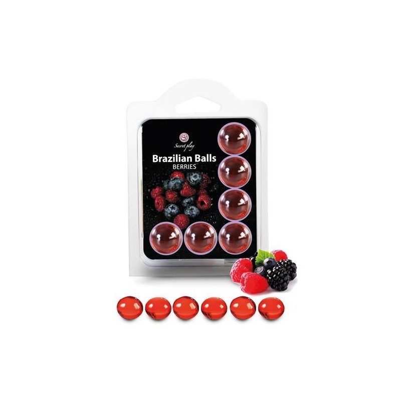 Set de 6 boules brésiliennes fruits de la forêt
