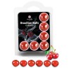 Set de 6 boules brésiliennes cerise