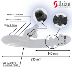 Vibrateur et stimulateur de clitoris IBIZA