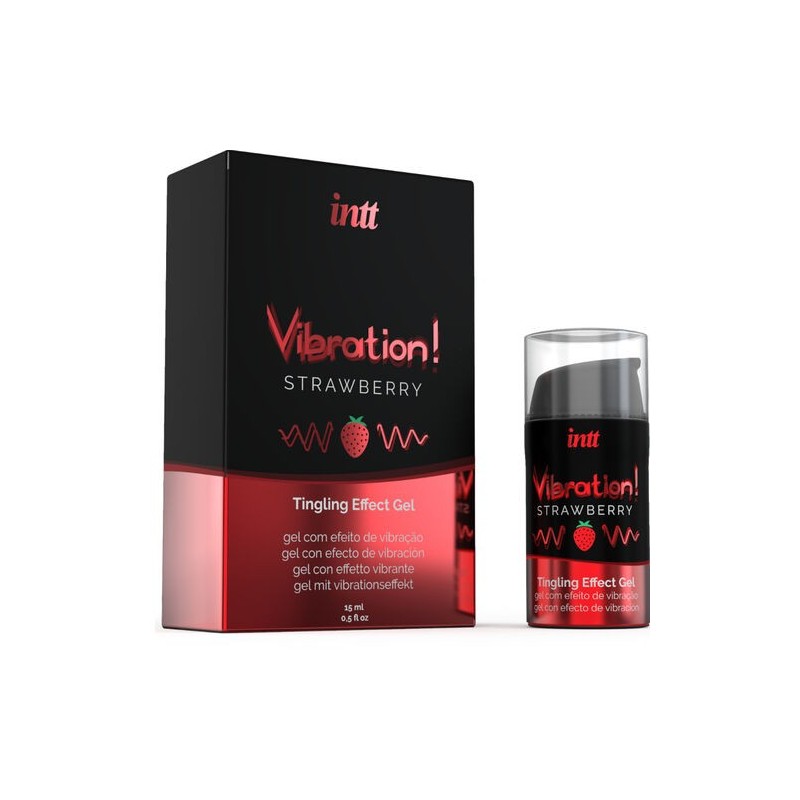 Gel vibrant stimulant fraise Intt