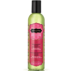Huile massage fraise divine Kamasutra