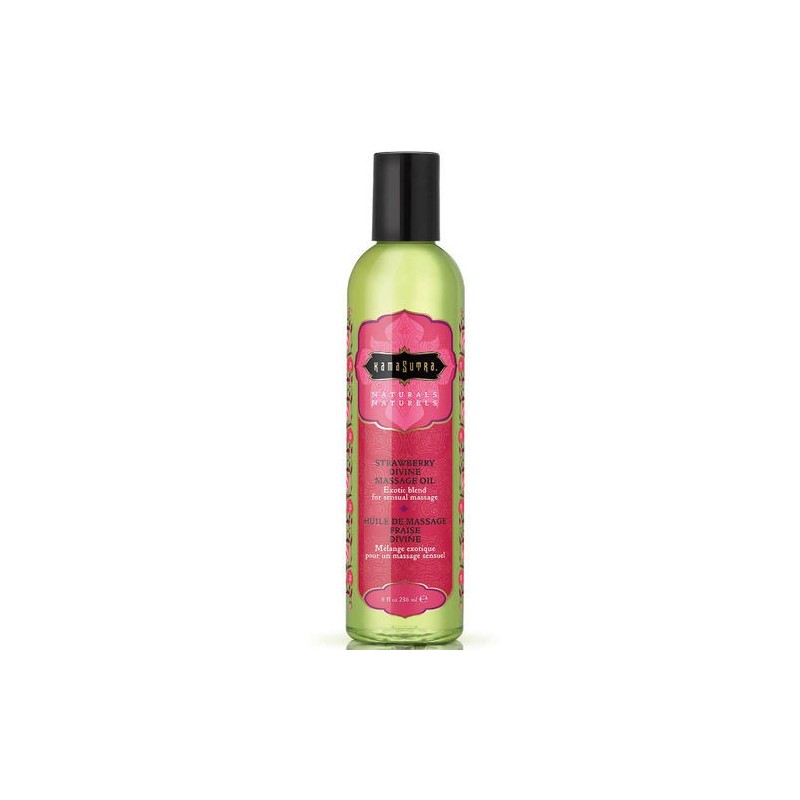 Huile massage fraise divine Kamasutra