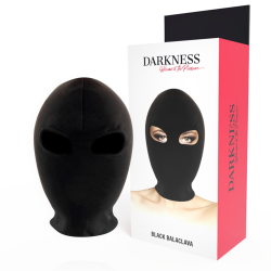 Cagoule de soumission noire Darkness