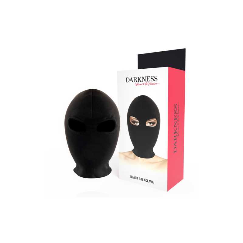 Cagoule de soumission noire Darkness