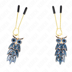 Pinces avec pendentif chouettes KINK