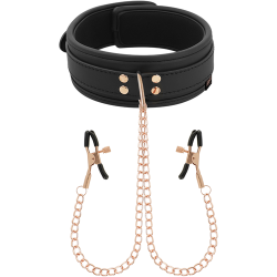 Pinces avec chaîne et collier Coquette