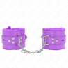 Bracelets violets doublés fourrure Kink