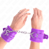 Bracelets violets doublés fourrure Kink