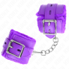Bracelets violets doublés fourrure Kink