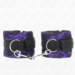 Bracelets nylon avec dentelle violette Kink