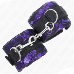 Bracelets nylon avec dentelle violette Kink