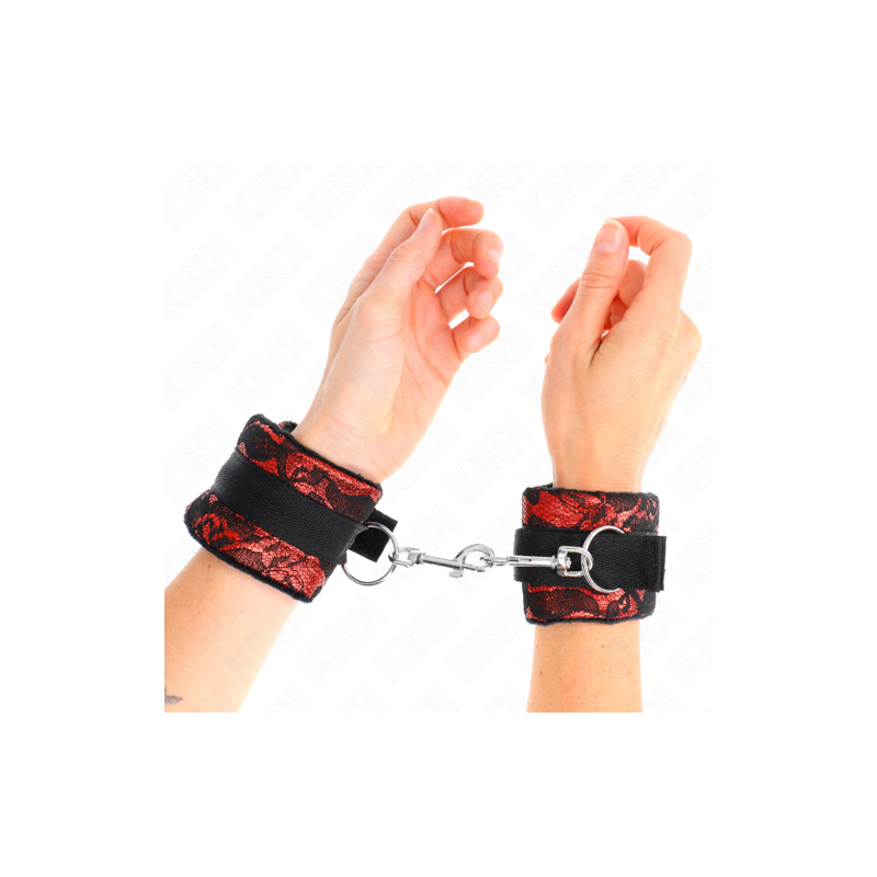 Bracelets nylon avec dentelle rouge Kink