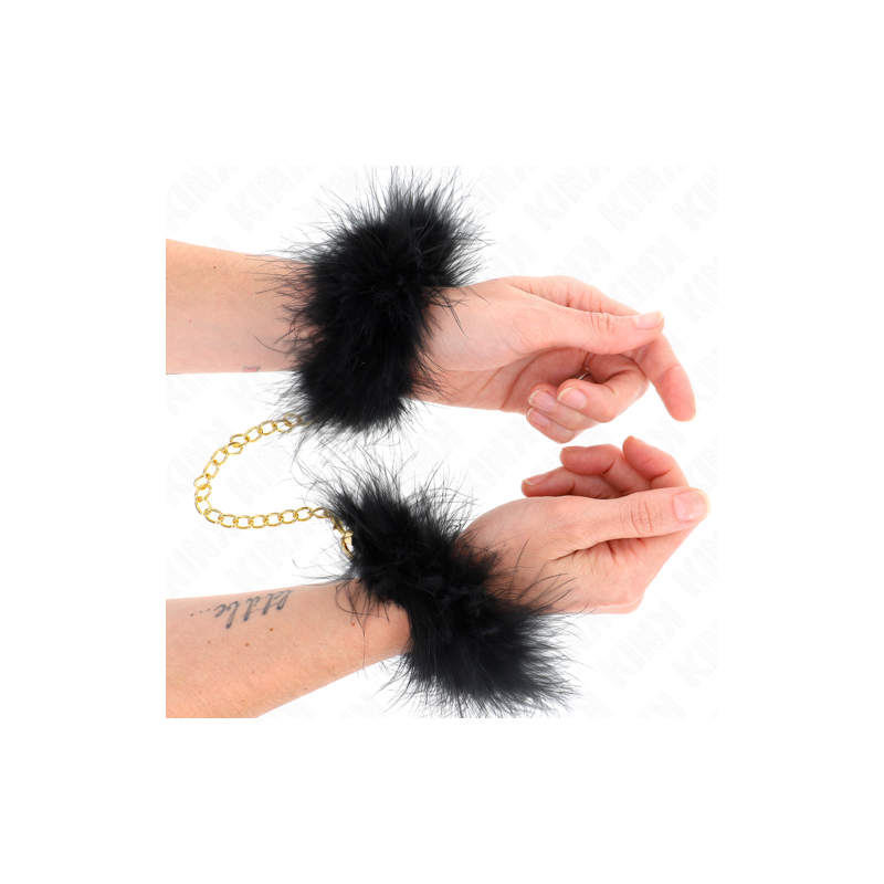 Bracelets en plume chaine dorée Kink