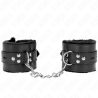 Bracelets noires doublés fourrure Kink