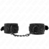 Bracelets cuir noir avec dentelle Kink