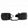 Bracelets cuir noir motif brillants Kink