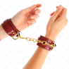 Bracelets rouges Joanna Angel chaine dorée Kink