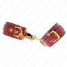 Bracelets rouges Joanna Angel chaine dorée Kink