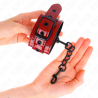 Bracelets cuir rouge foncé Kink