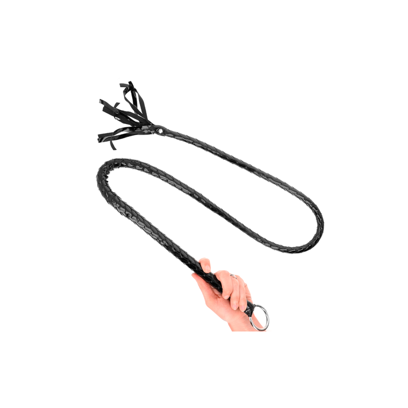 Fouet long pvc brillant 138 cm Kink